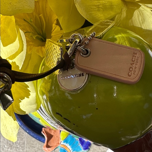 Coach Silver and Brown Charm Keychain - Picture 7 of 9